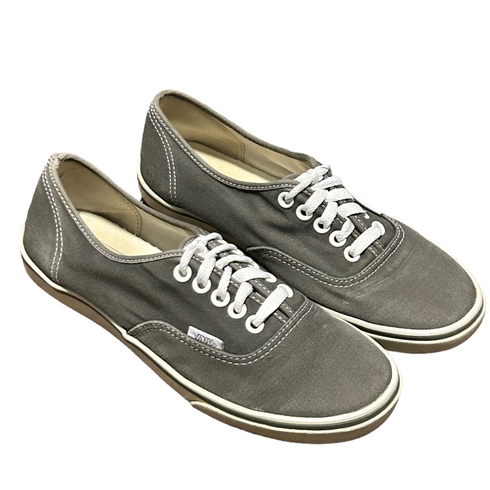 VANS Gray Unisex Lace Up Comfortable Sneaker Lifestyle Everyday Shoe-Size 7.5 - Picture 5 of 14